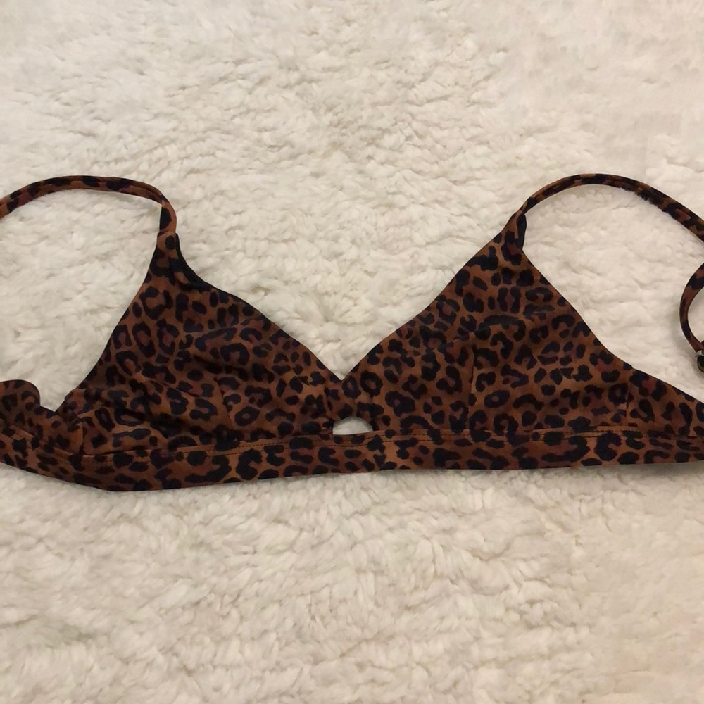 Cheetah print bikini top